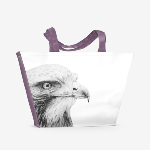 Пляжная сумка «Орел - гордая и красивая птица!»