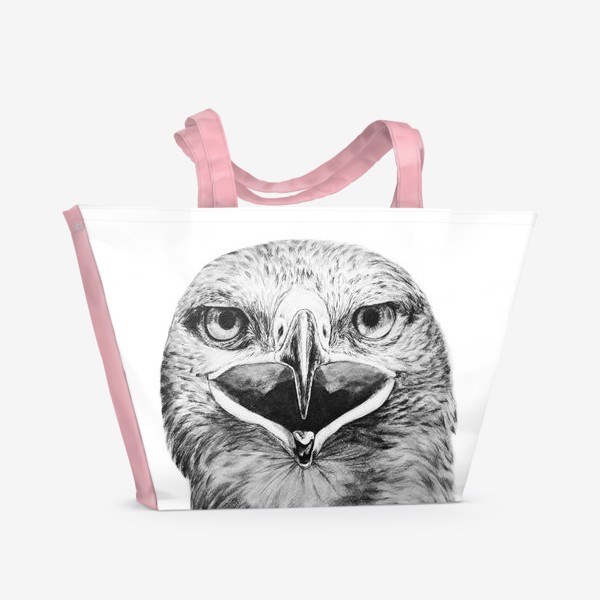 Пляжная сумка «Принт " Хищная птица Орел"»