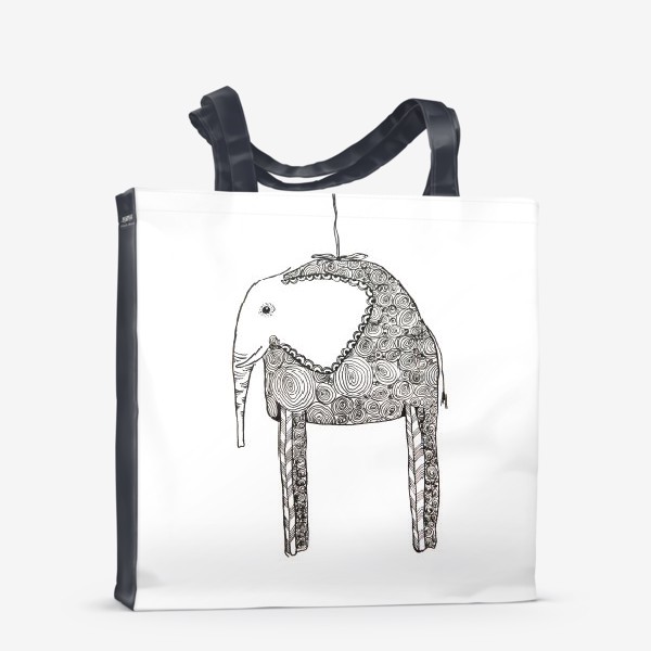 Сумка-шоппер «Слон на веревочке»