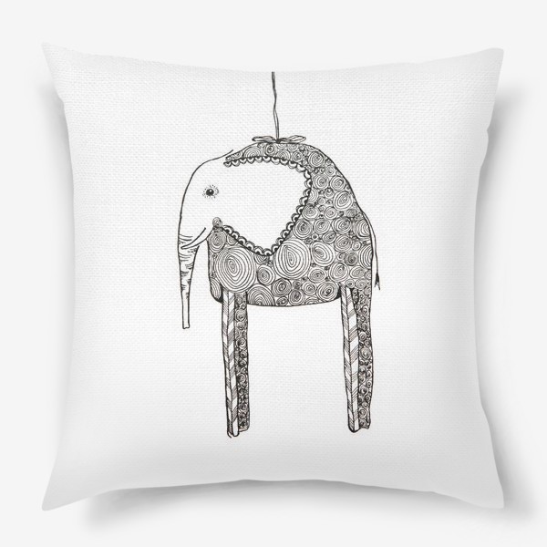 Подушка «Слон на веревочке»