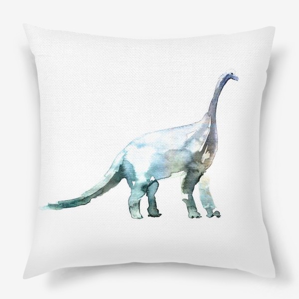 Подушка «Динозавр. Акварельная серия животных.»