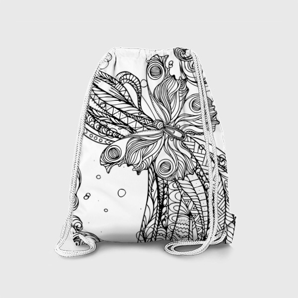 Рюкзак «бабочка и волны»