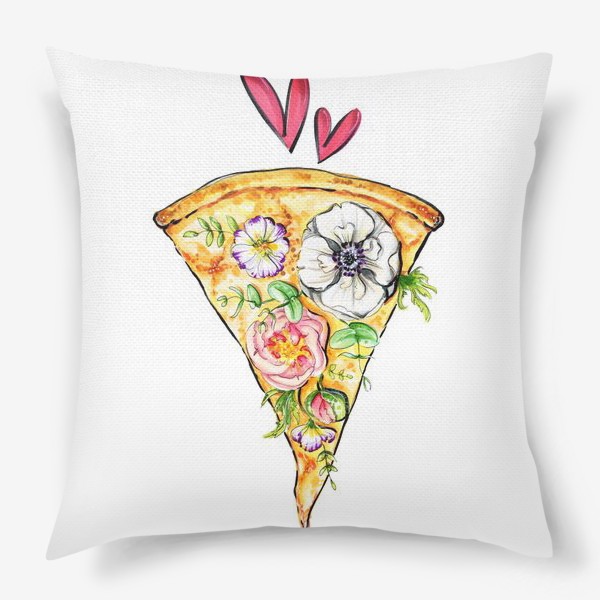 Подушка «Цветочная пицца»