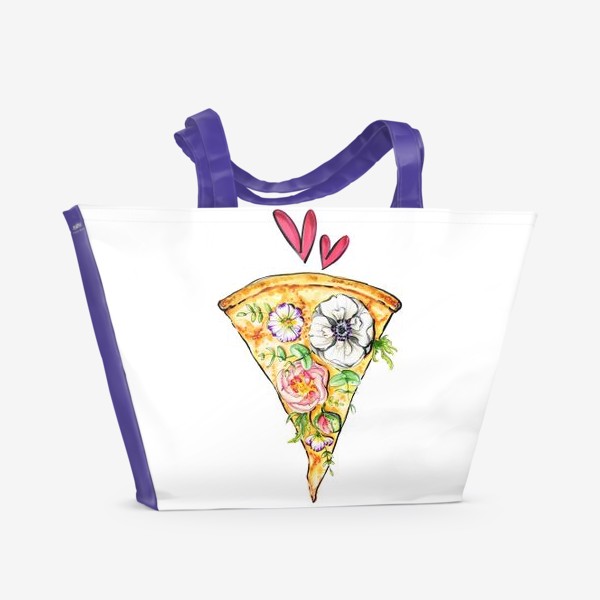 Пляжная сумка &laquo;Цветочная пицца&raquo;