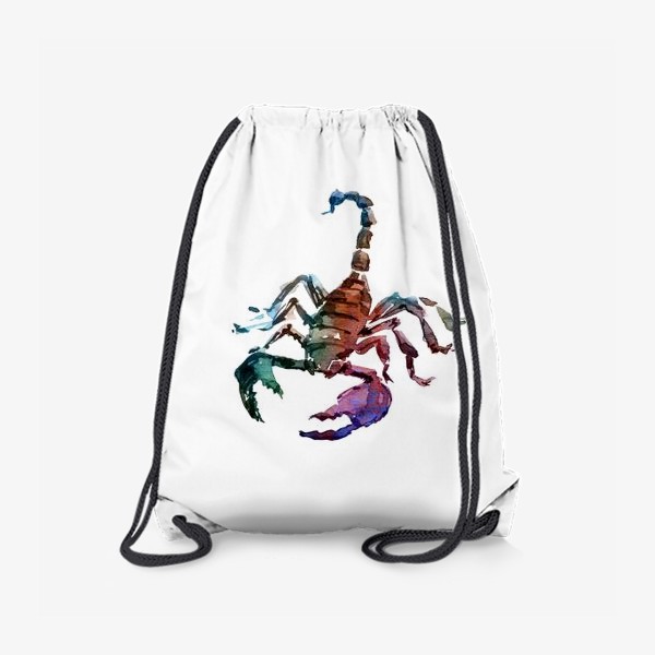 Рюкзак «Опасный скорпион. Акварельная серия животных.»