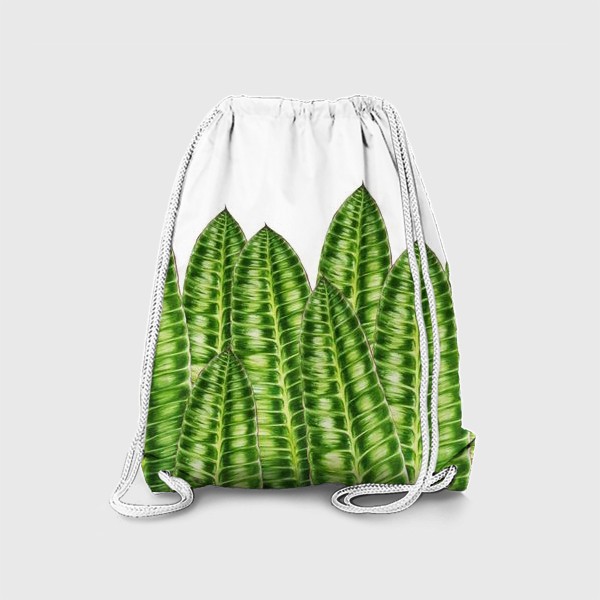 Рюкзак «Принт "Зеленые листья".»