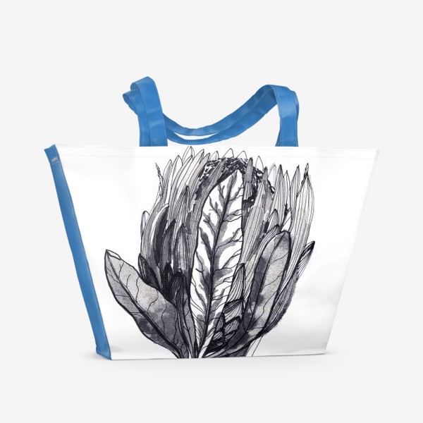 Пляжная сумка &laquo;Ботаника: Протея&raquo;