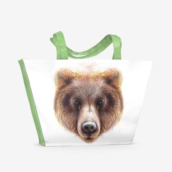 Пляжная сумка «Морда медведя»