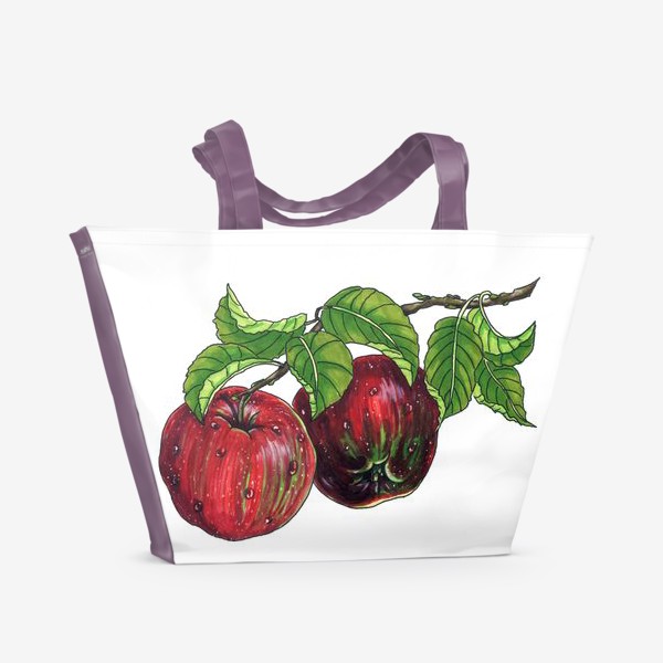 Пляжная сумка «Яблочки»