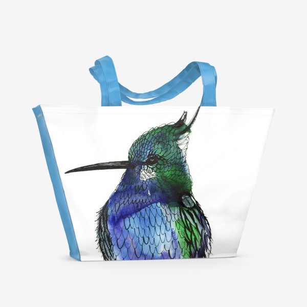 Пляжная сумка «Синяя птица»