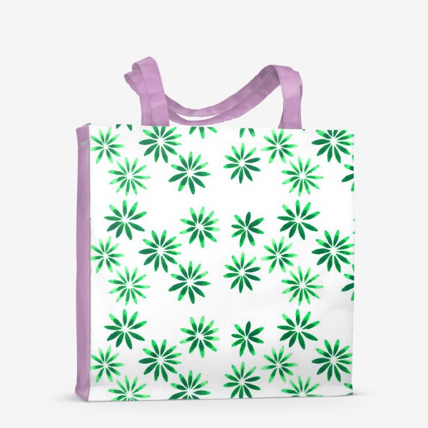 Сумка-шоппер «Зеленые цветы»