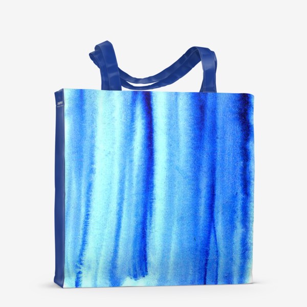 Сумка-шоппер «Синяя акварельная растяжка»