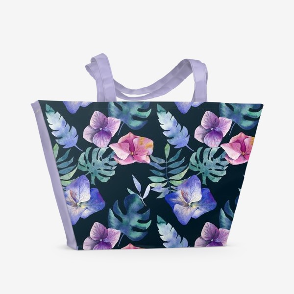 Пляжная сумка «Hydrangea pattern»