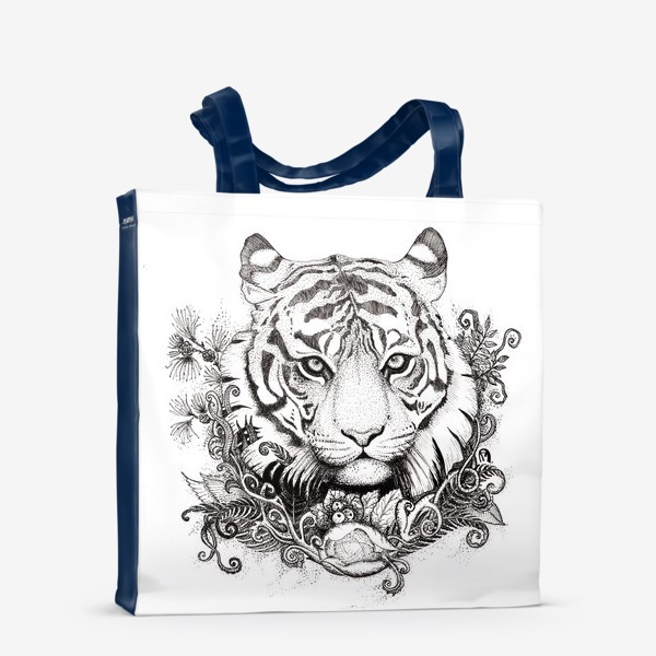 Сумка-шоппер «Уссурийский тигр -- хозяин тайги.»