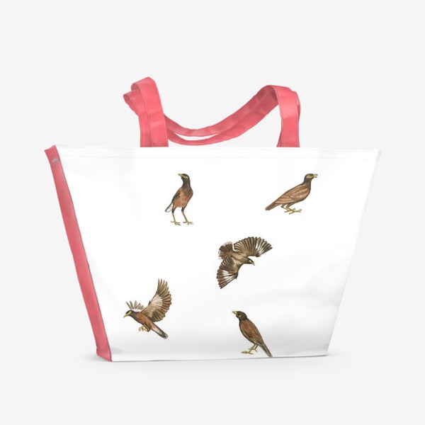 Пляжная сумка «Птица Майна»