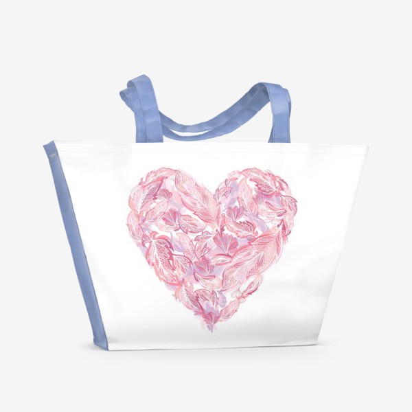 Пляжная сумка «Сердце в стиле бохо»