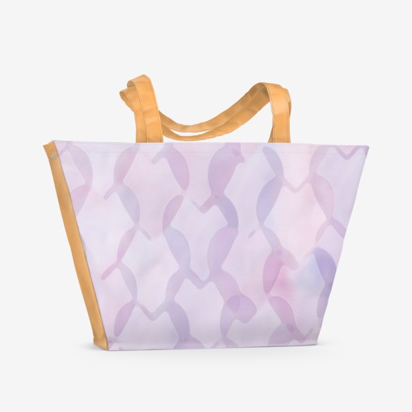 Пляжная сумка «Фон с розовыми сердцами»