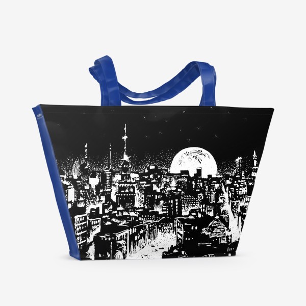Пляжная сумка «Ночной город»