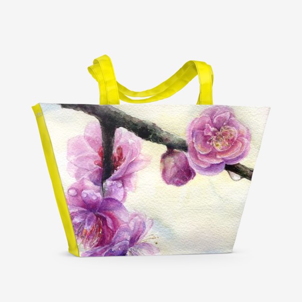 Пляжная сумка «Розовое весеннее»