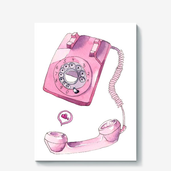 Холст «Pink telephone»