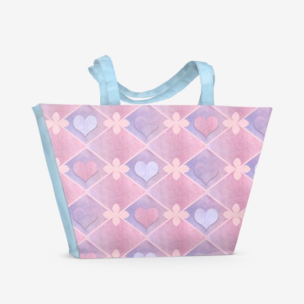 Пляжная сумка «Розовый винтаж»