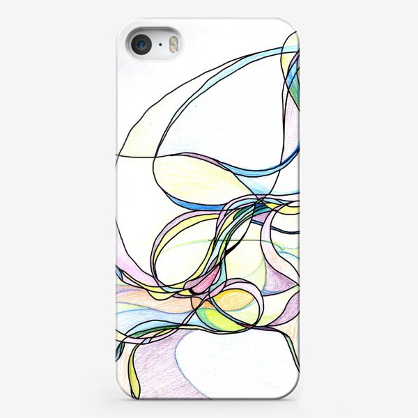 Чехол iPhone «Графичная цветная абстракция »