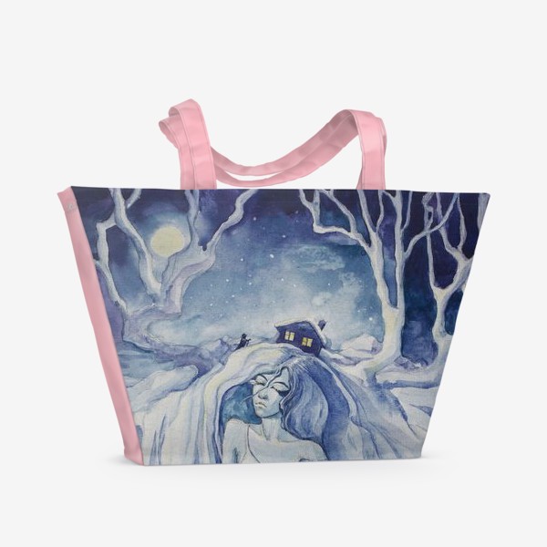 Пляжная сумка «Снежная ночь»