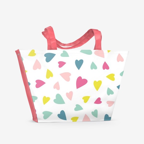 Пляжная сумка «Cute hearts»