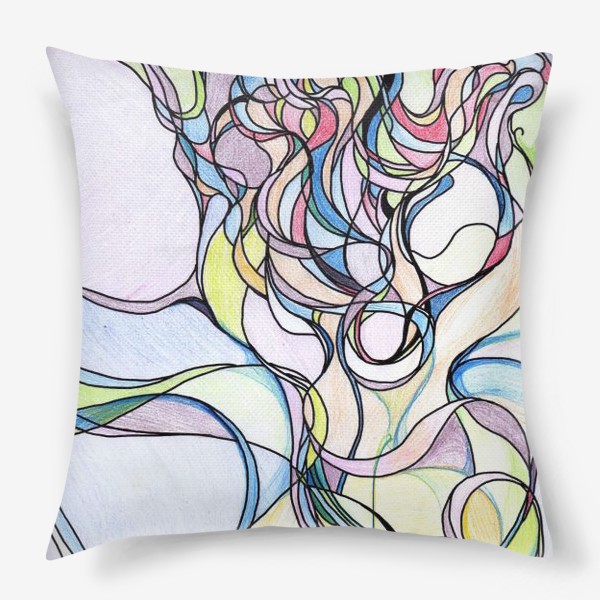 Подушка «Разноцветная абстракция »