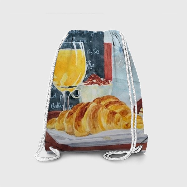Рюкзак «Париж, Завтрак. Круассаны»