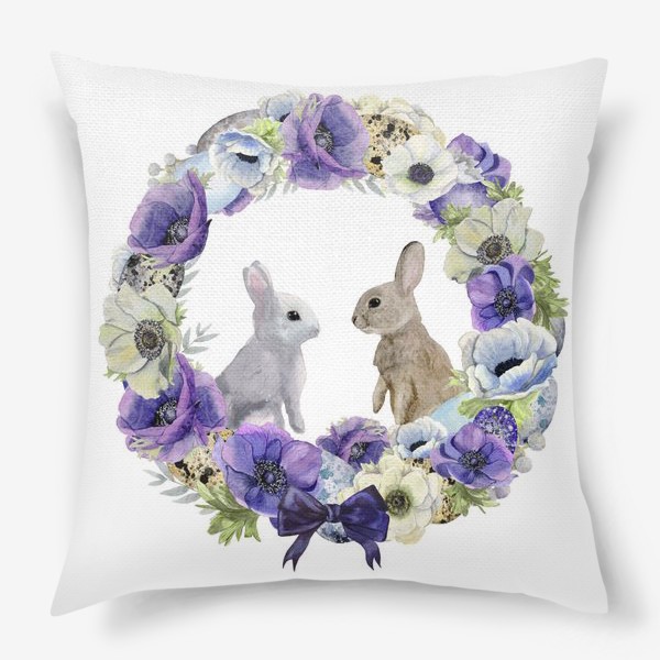 Подушка «Милые кролики »