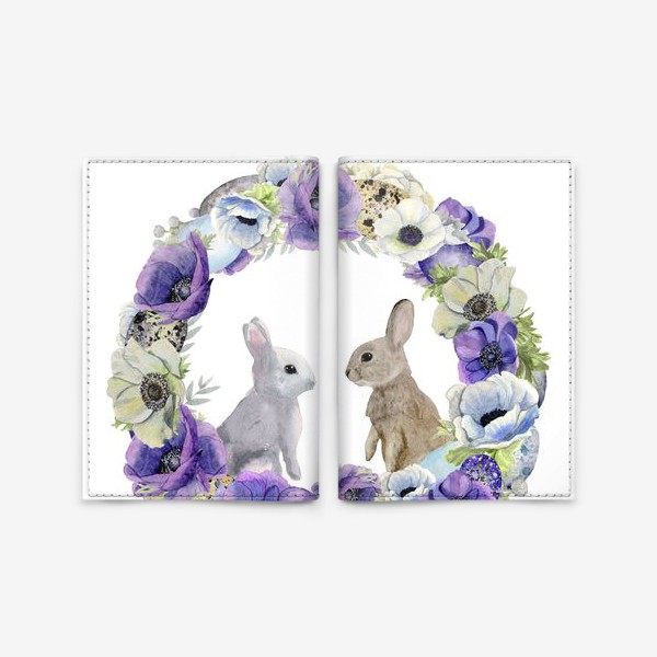 Обложка для паспорта «Милые кролики »