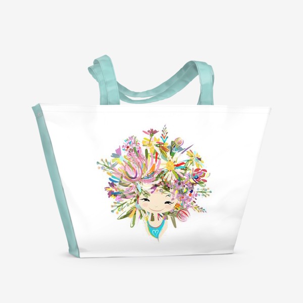 Пляжная сумка «Floral girl»