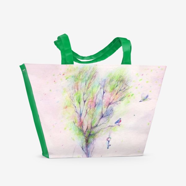 Пляжная сумка «Дерево-Любовь»