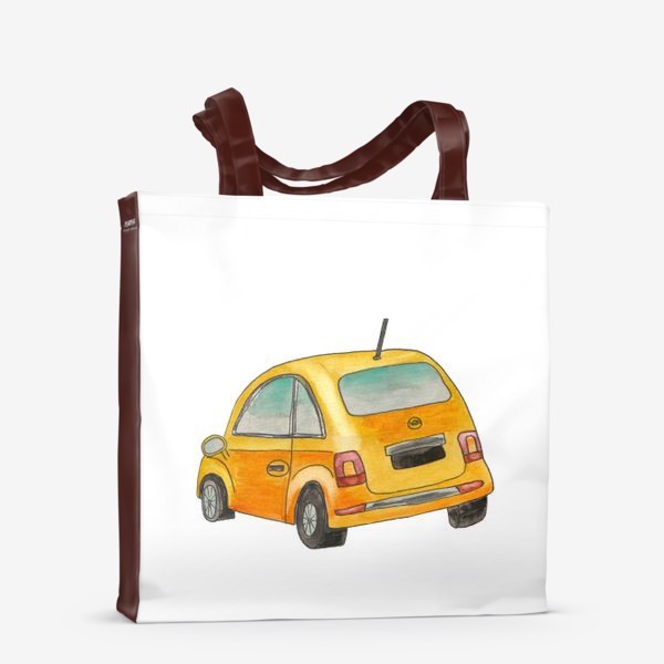 Сумка-шоппер «Жёлтый автомобиль»