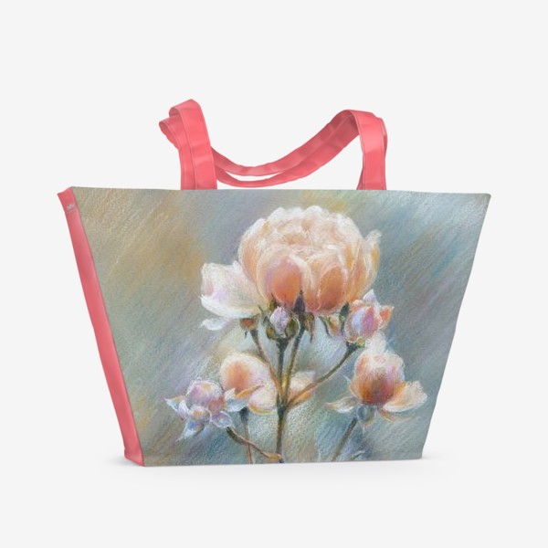 Пляжная сумка «Зимняя роза»