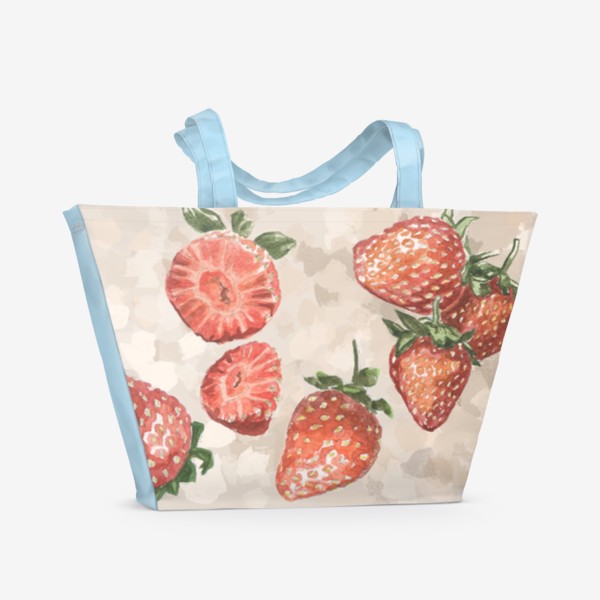 Пляжная сумка «More strawberries»