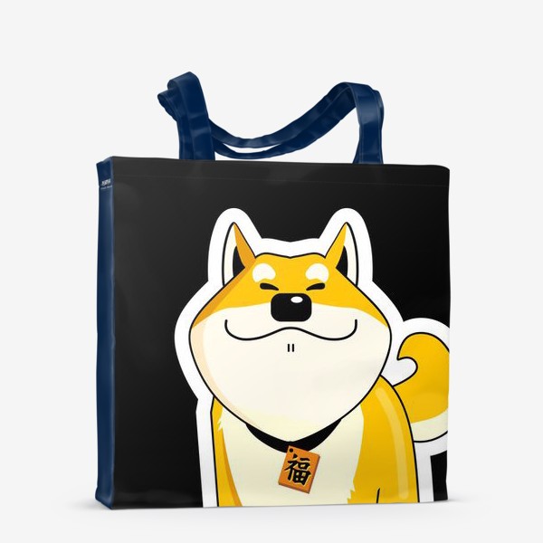 Сумка-шоппер «Шиба-Ину, желтая собака »