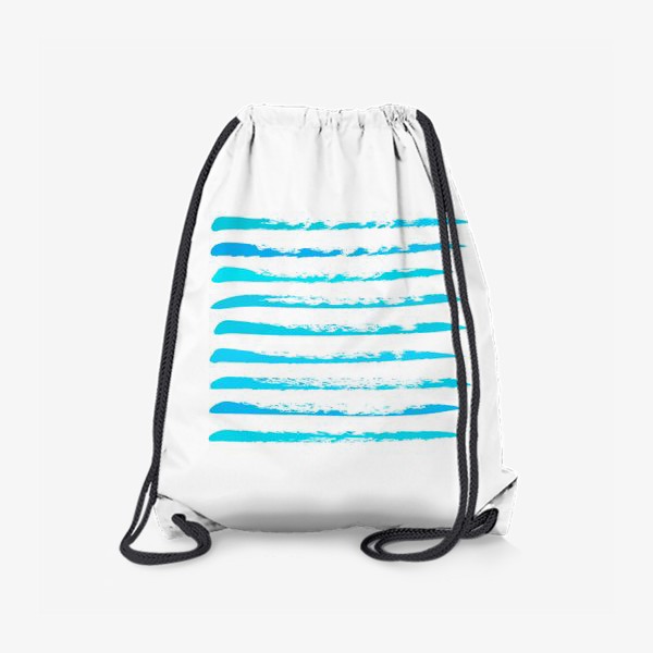 Рюкзак «Голубые полоски в квадрате»