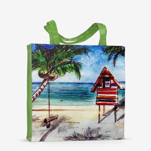 Сумка-шоппер «Пальмы, море, пляж»
