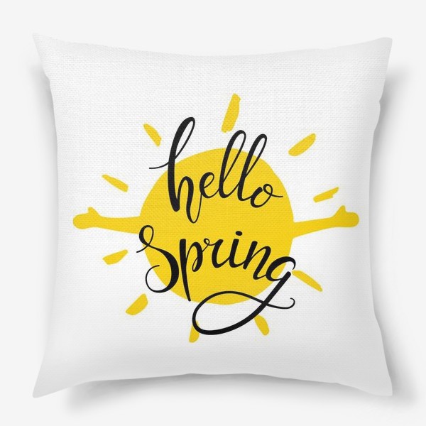 Подушка «Hello Spring. Привет, Весна.»