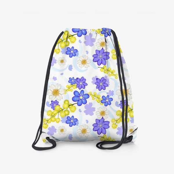 Рюкзак «весенний цветочный узор»