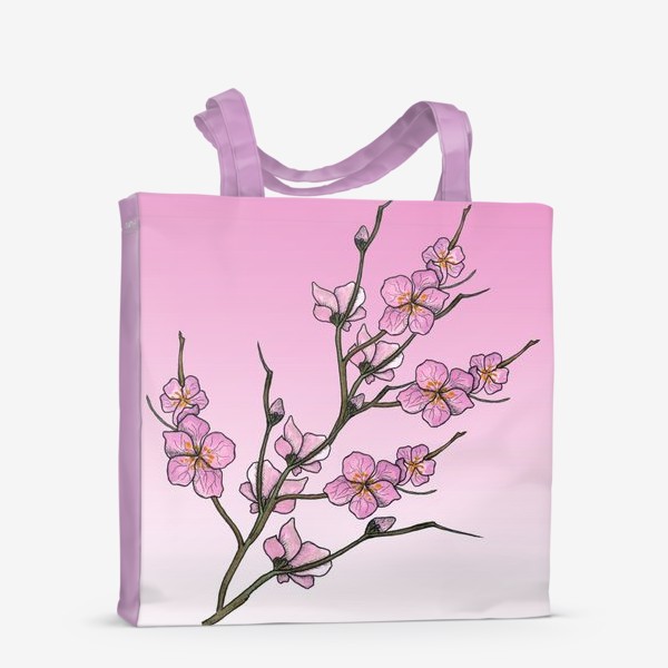 Сумка-шоппер «Цветущая вишня»