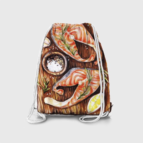 Рюкзак «Стейки из лосося»