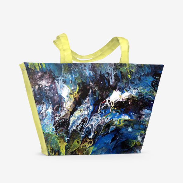 Пляжная сумка «Абстракция жидкий акрил 7»