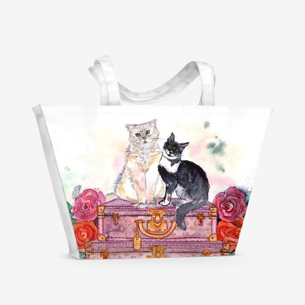 Пляжная сумка «Котики»