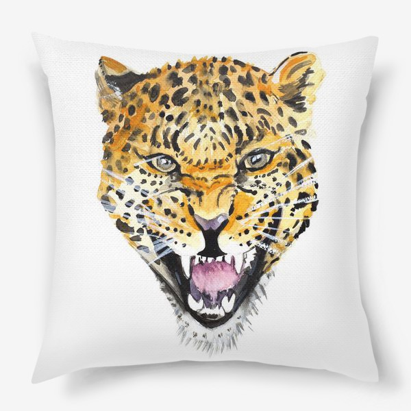 Подушка «голова леопарда»