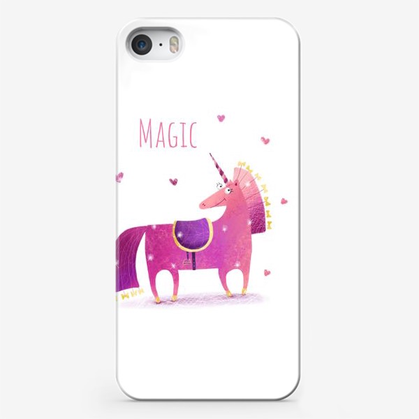 Чехол iPhone «Розовый единорог»