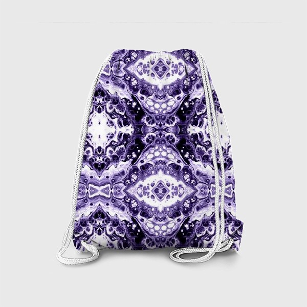 Рюкзак «Абстрактный фиолетовый этнический узор»