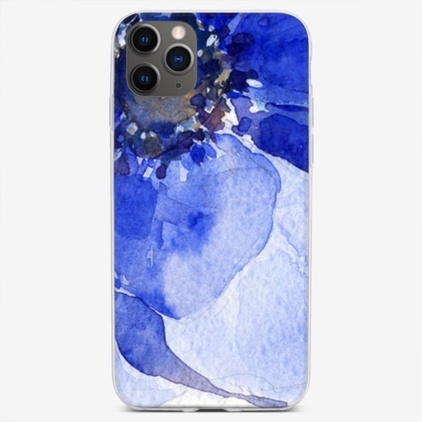 Чехол iPhone «Синие цветы Анемоны»